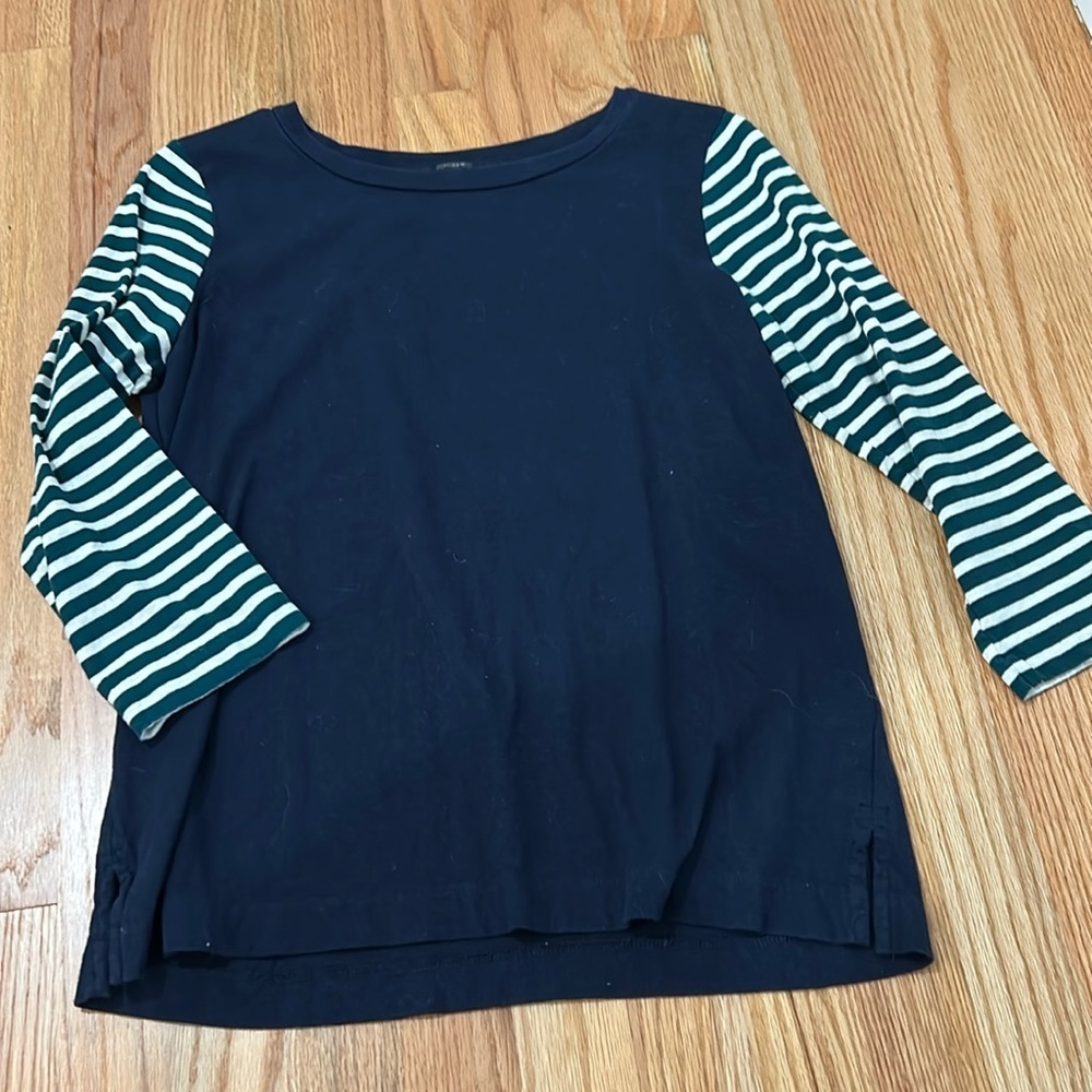 J Crew Striped Shirt - small - 3/4 sleeve​